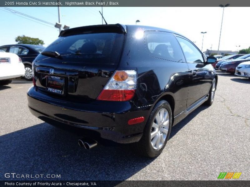 Nighthawk Black Pearl / Black 2005 Honda Civic Si Hatchback