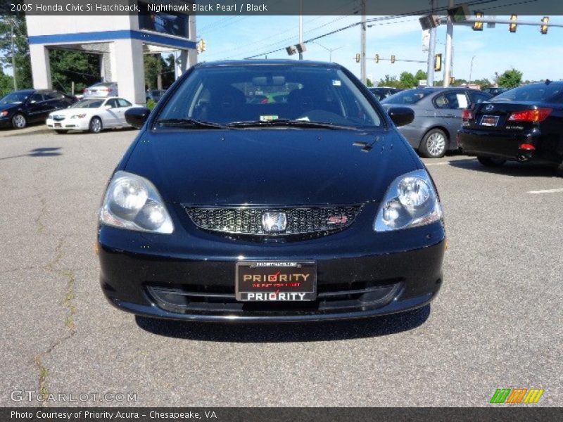 Nighthawk Black Pearl / Black 2005 Honda Civic Si Hatchback