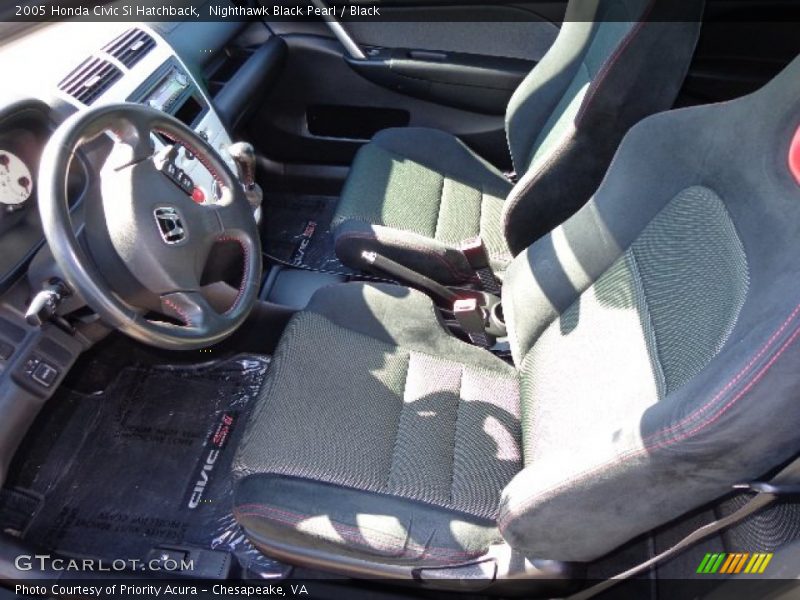 Nighthawk Black Pearl / Black 2005 Honda Civic Si Hatchback