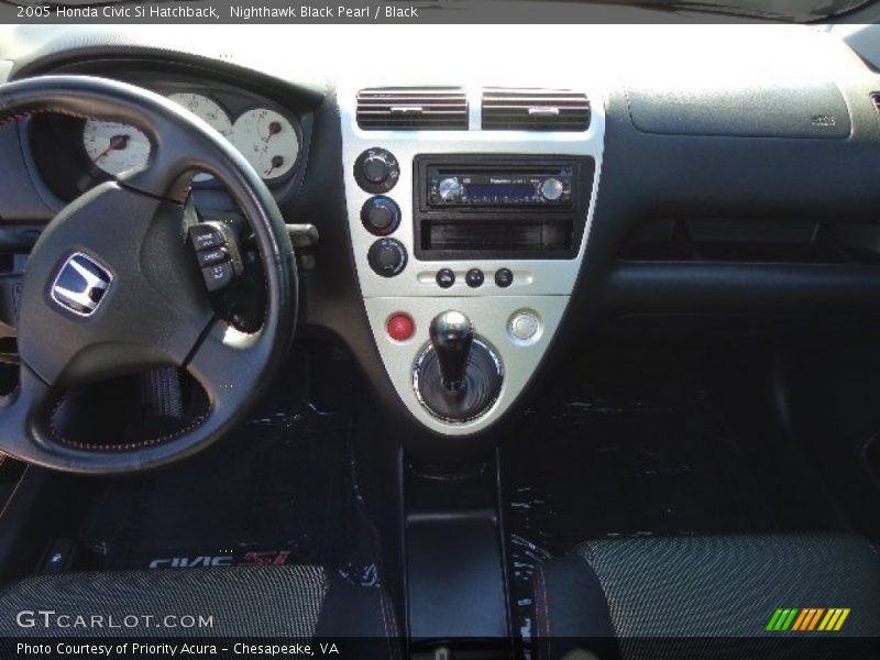 Nighthawk Black Pearl / Black 2005 Honda Civic Si Hatchback