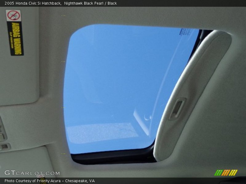 Nighthawk Black Pearl / Black 2005 Honda Civic Si Hatchback