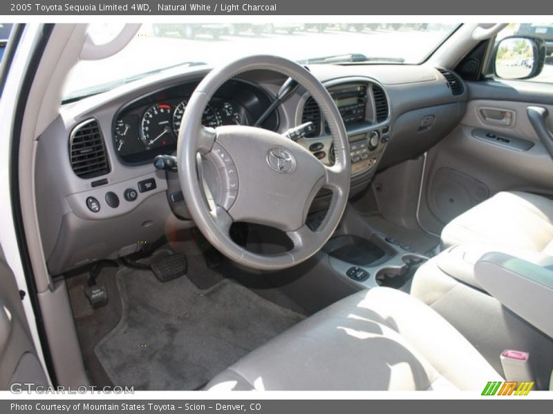 Natural White / Light Charcoal 2005 Toyota Sequoia Limited 4WD