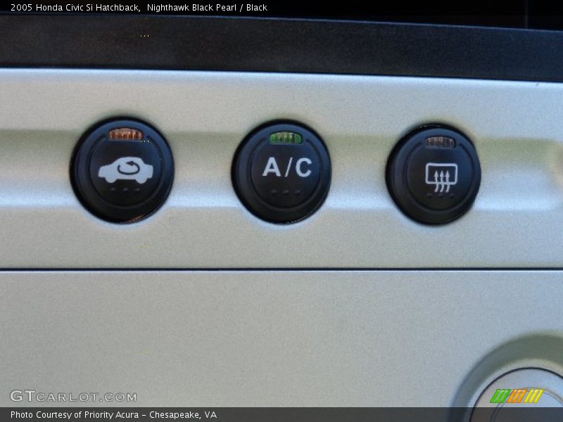 Nighthawk Black Pearl / Black 2005 Honda Civic Si Hatchback