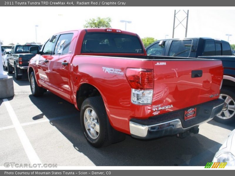 Radiant Red / Graphite Gray 2011 Toyota Tundra TRD CrewMax 4x4