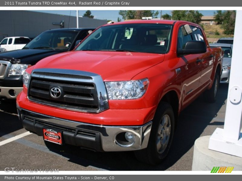 Radiant Red / Graphite Gray 2011 Toyota Tundra TRD CrewMax 4x4