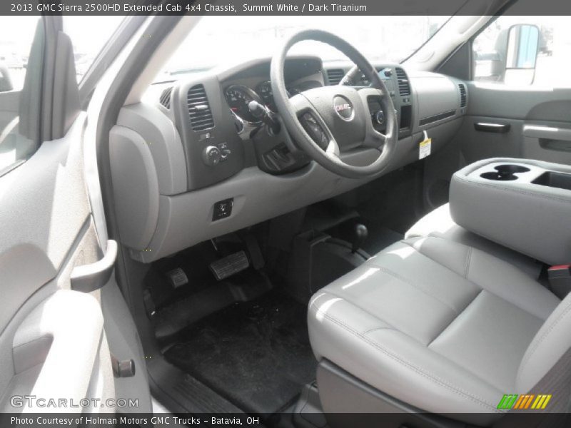Summit White / Dark Titanium 2013 GMC Sierra 2500HD Extended Cab 4x4 Chassis