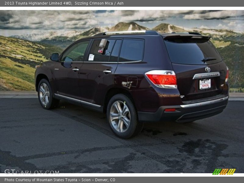 Sizzling Crimson Mica / Ash 2013 Toyota Highlander Limited 4WD