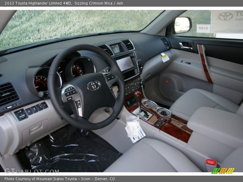 Sizzling Crimson Mica / Ash 2013 Toyota Highlander Limited 4WD