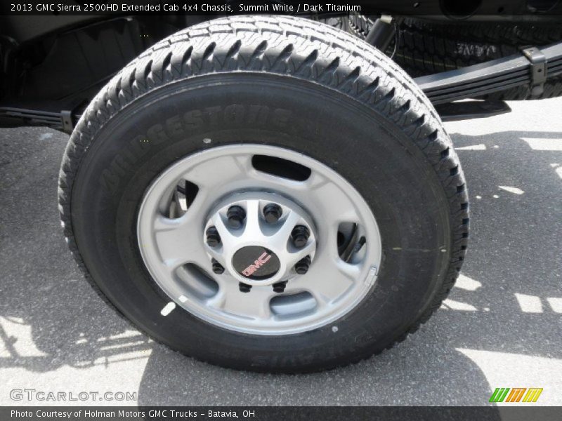 Summit White / Dark Titanium 2013 GMC Sierra 2500HD Extended Cab 4x4 Chassis