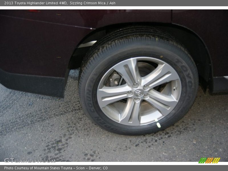 Sizzling Crimson Mica / Ash 2013 Toyota Highlander Limited 4WD