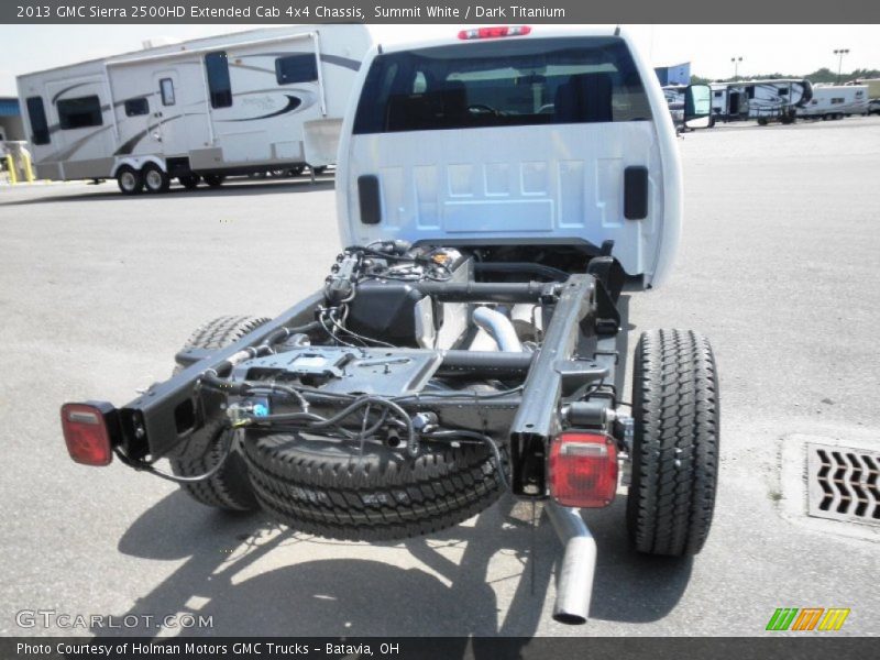 Summit White / Dark Titanium 2013 GMC Sierra 2500HD Extended Cab 4x4 Chassis