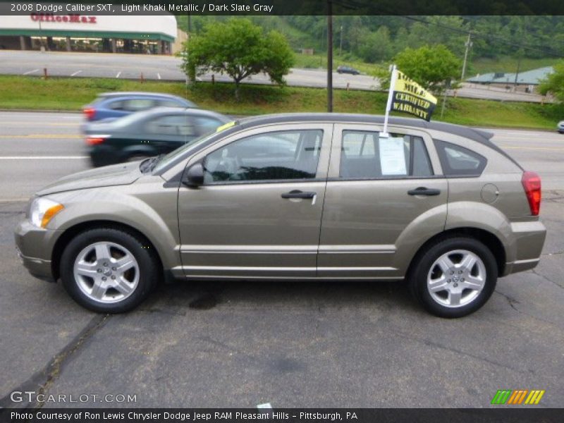 Light Khaki Metallic / Dark Slate Gray 2008 Dodge Caliber SXT
