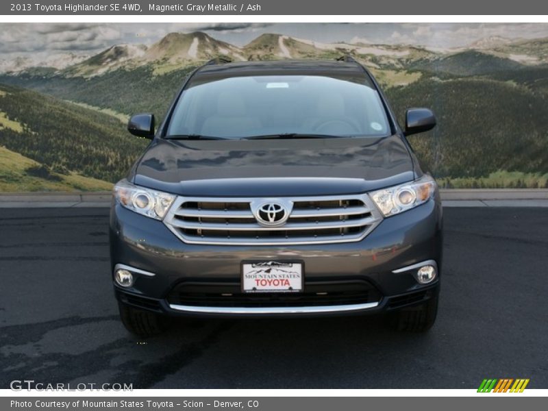 Magnetic Gray Metallic / Ash 2013 Toyota Highlander SE 4WD