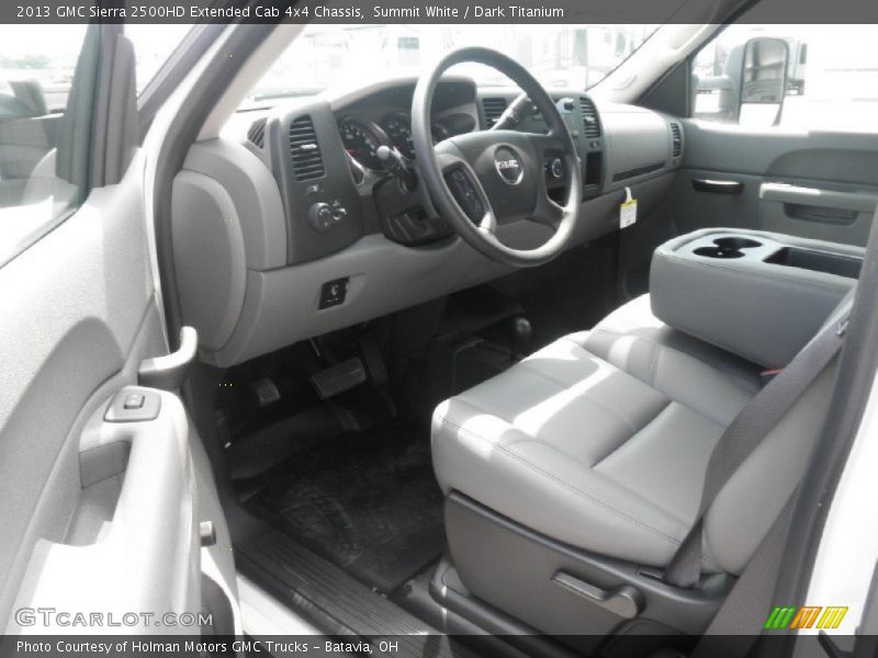 Summit White / Dark Titanium 2013 GMC Sierra 2500HD Extended Cab 4x4 Chassis