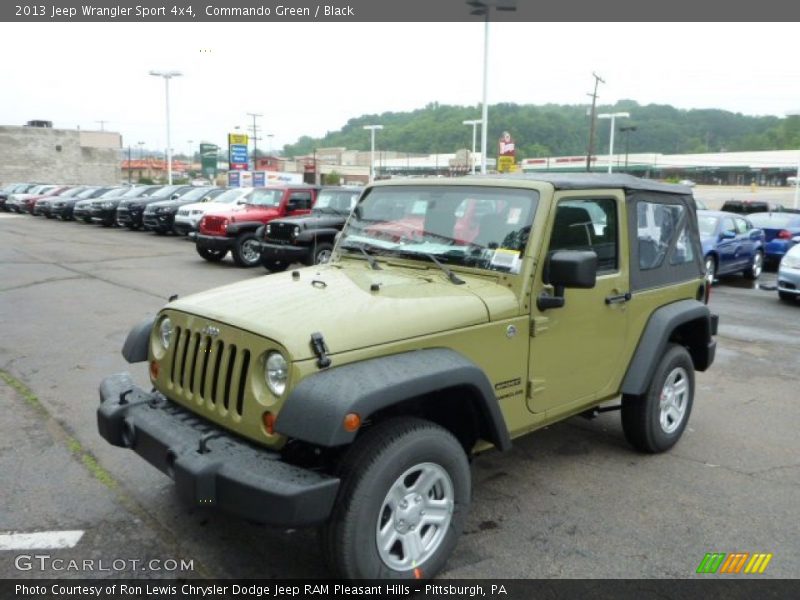 Commando Green / Black 2013 Jeep Wrangler Sport 4x4