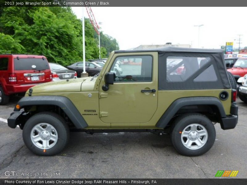 Commando Green / Black 2013 Jeep Wrangler Sport 4x4