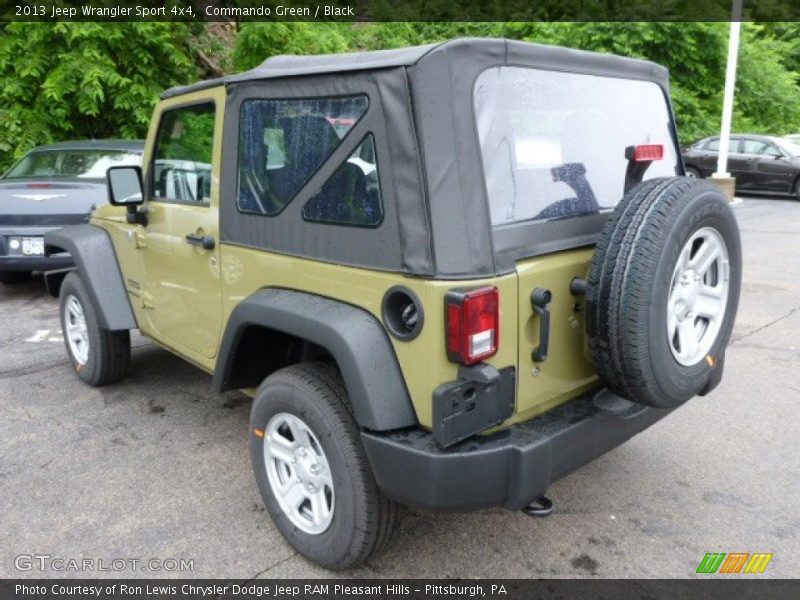 Commando Green / Black 2013 Jeep Wrangler Sport 4x4
