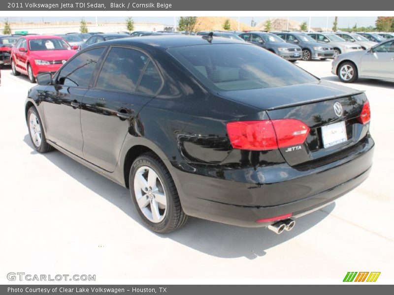 Black / Cornsilk Beige 2011 Volkswagen Jetta TDI Sedan