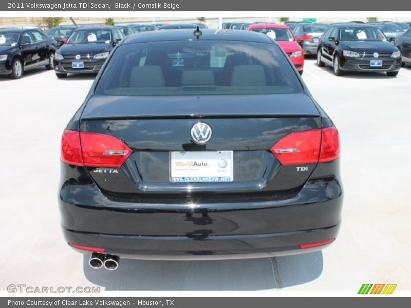 Black / Cornsilk Beige 2011 Volkswagen Jetta TDI Sedan
