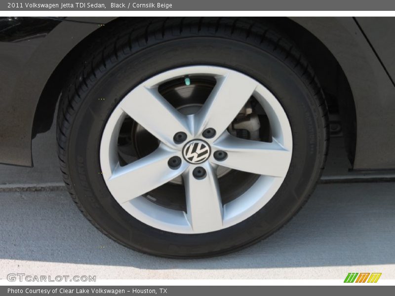 Black / Cornsilk Beige 2011 Volkswagen Jetta TDI Sedan