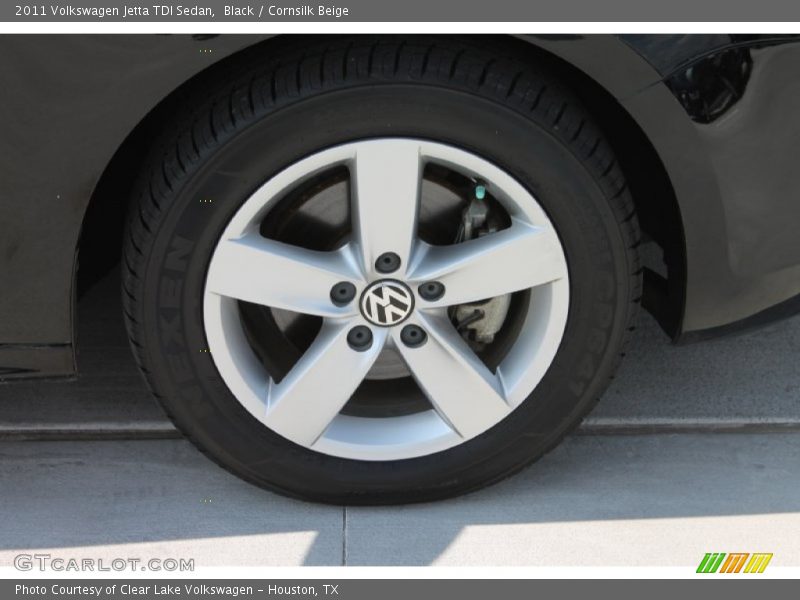 Black / Cornsilk Beige 2011 Volkswagen Jetta TDI Sedan