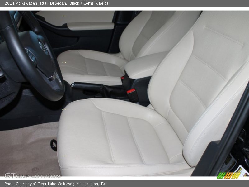 Black / Cornsilk Beige 2011 Volkswagen Jetta TDI Sedan