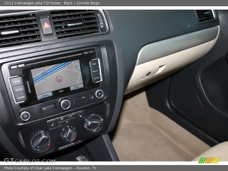 Black / Cornsilk Beige 2011 Volkswagen Jetta TDI Sedan