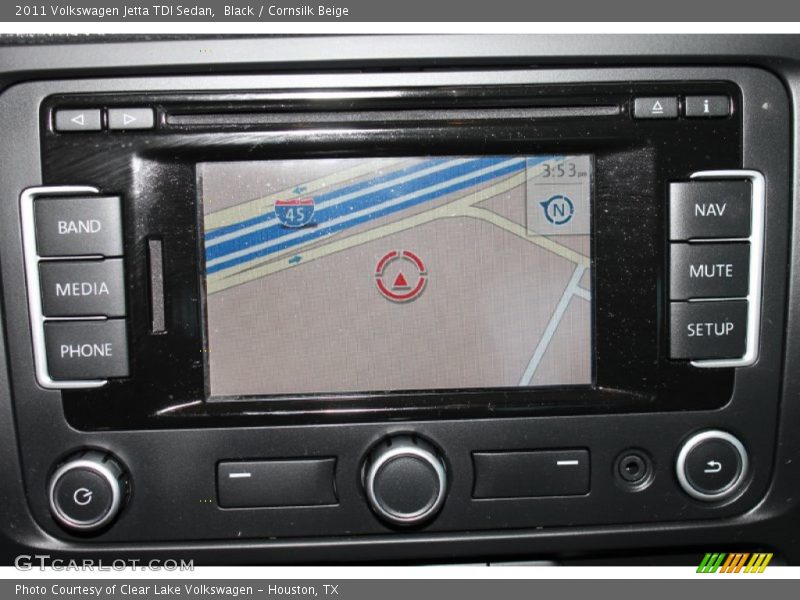 Black / Cornsilk Beige 2011 Volkswagen Jetta TDI Sedan