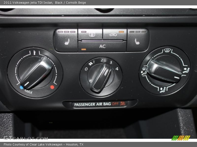 Black / Cornsilk Beige 2011 Volkswagen Jetta TDI Sedan