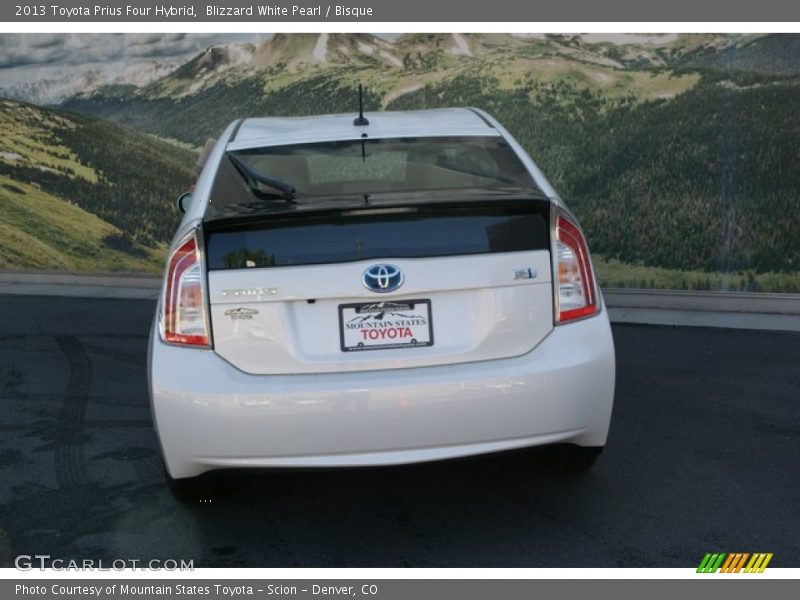 Blizzard White Pearl / Bisque 2013 Toyota Prius Four Hybrid