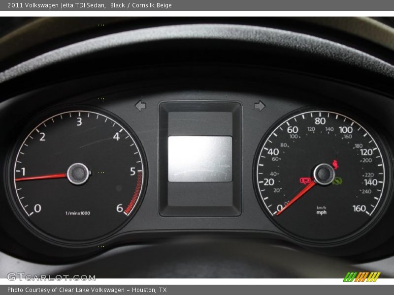 Black / Cornsilk Beige 2011 Volkswagen Jetta TDI Sedan