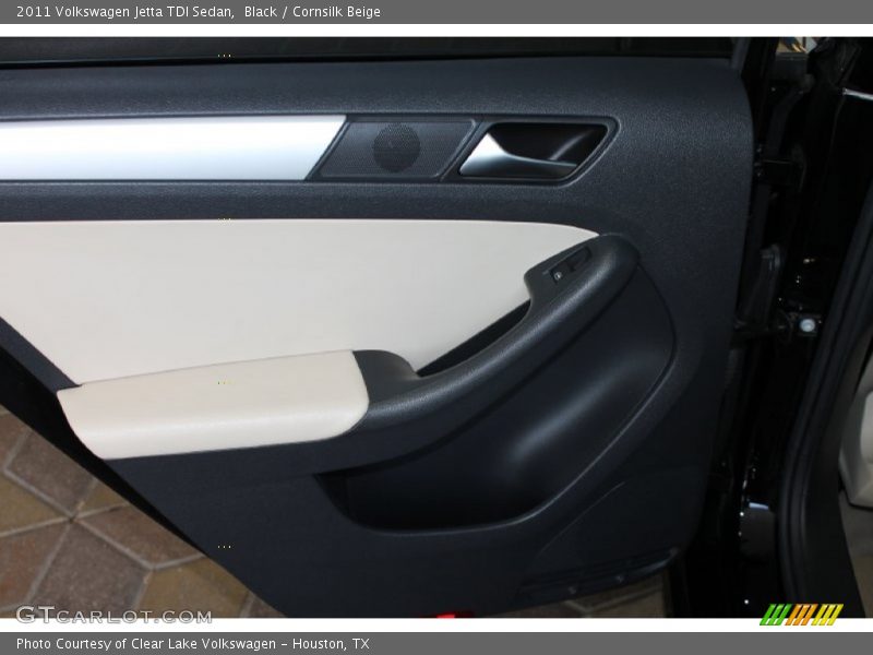Black / Cornsilk Beige 2011 Volkswagen Jetta TDI Sedan