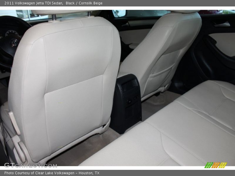 Black / Cornsilk Beige 2011 Volkswagen Jetta TDI Sedan