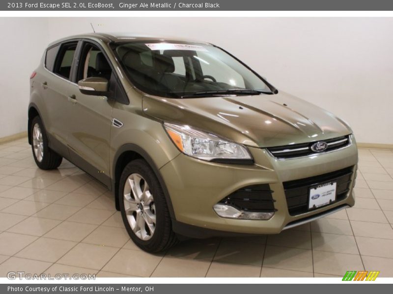 Ginger Ale Metallic / Charcoal Black 2013 Ford Escape SEL 2.0L EcoBoost