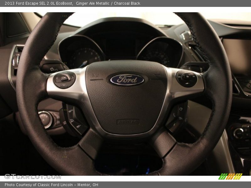 Ginger Ale Metallic / Charcoal Black 2013 Ford Escape SEL 2.0L EcoBoost