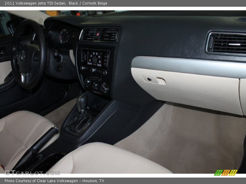 Black / Cornsilk Beige 2011 Volkswagen Jetta TDI Sedan
