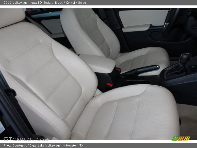 Black / Cornsilk Beige 2011 Volkswagen Jetta TDI Sedan