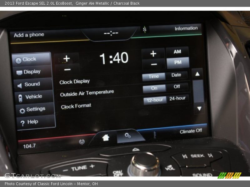 Ginger Ale Metallic / Charcoal Black 2013 Ford Escape SEL 2.0L EcoBoost