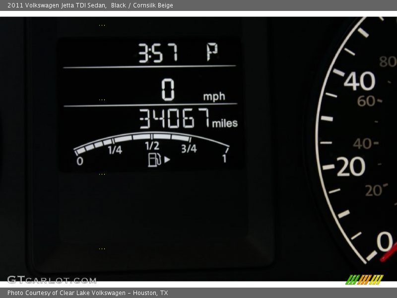Black / Cornsilk Beige 2011 Volkswagen Jetta TDI Sedan