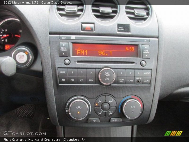 Ocean Gray / Charcoal 2012 Nissan Altima 2.5 S