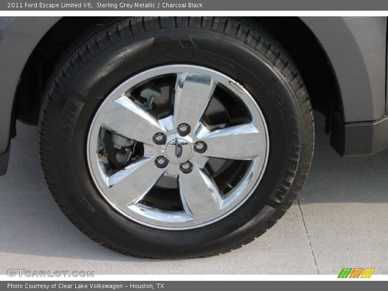 Sterling Grey Metallic / Charcoal Black 2011 Ford Escape Limited V6
