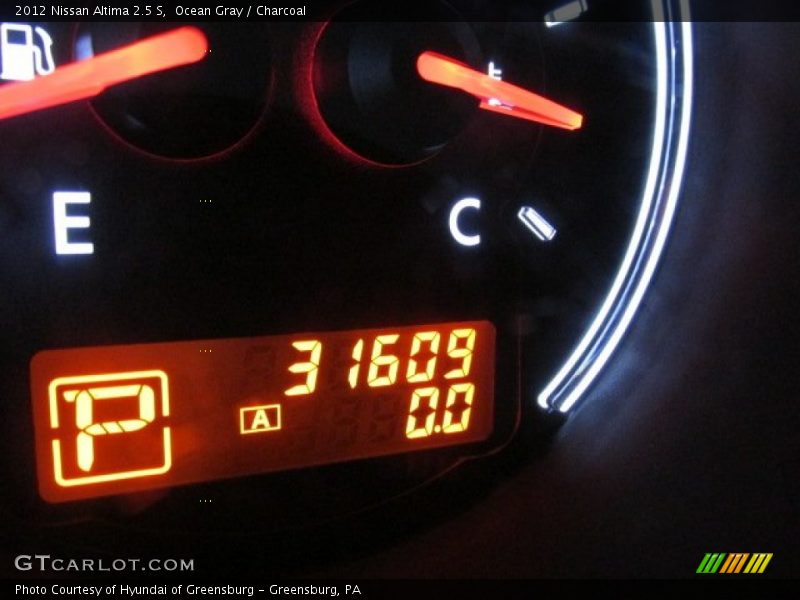 Ocean Gray / Charcoal 2012 Nissan Altima 2.5 S