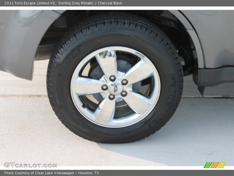 Sterling Grey Metallic / Charcoal Black 2011 Ford Escape Limited V6
