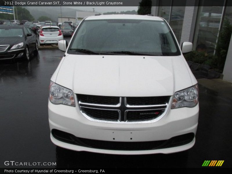 Stone White / Black/Light Graystone 2012 Dodge Grand Caravan SXT