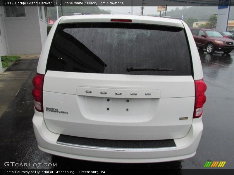 Stone White / Black/Light Graystone 2012 Dodge Grand Caravan SXT