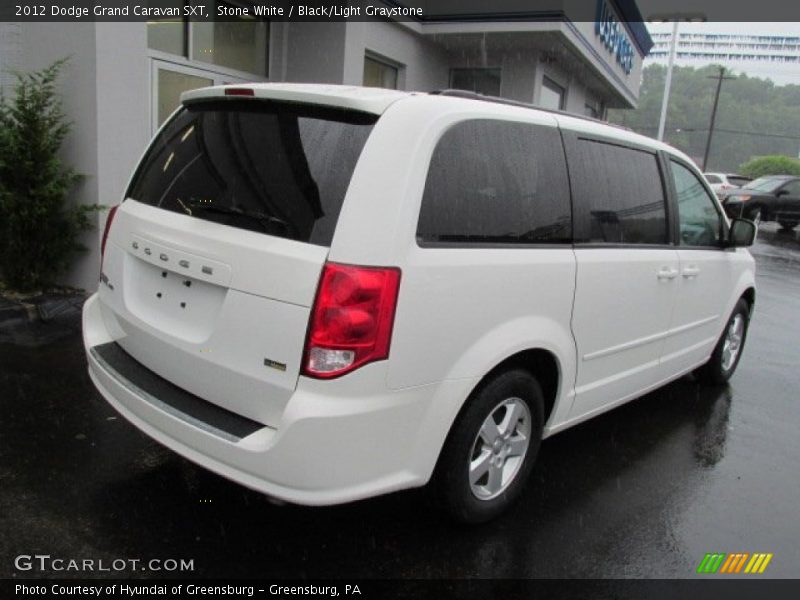 Stone White / Black/Light Graystone 2012 Dodge Grand Caravan SXT