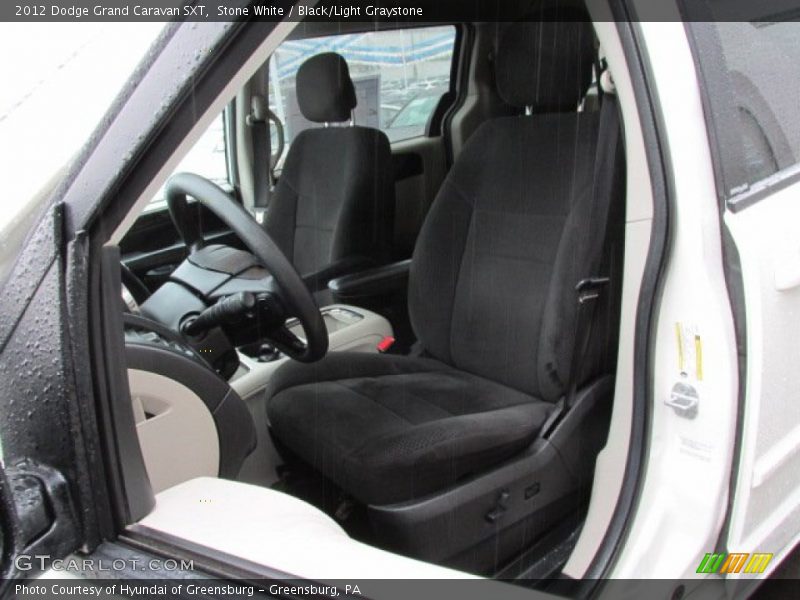 Stone White / Black/Light Graystone 2012 Dodge Grand Caravan SXT
