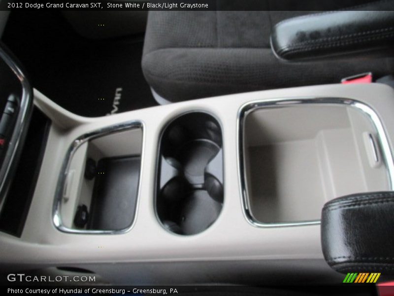 Stone White / Black/Light Graystone 2012 Dodge Grand Caravan SXT