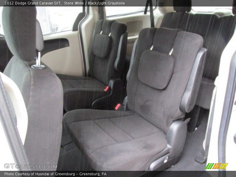 Stone White / Black/Light Graystone 2012 Dodge Grand Caravan SXT