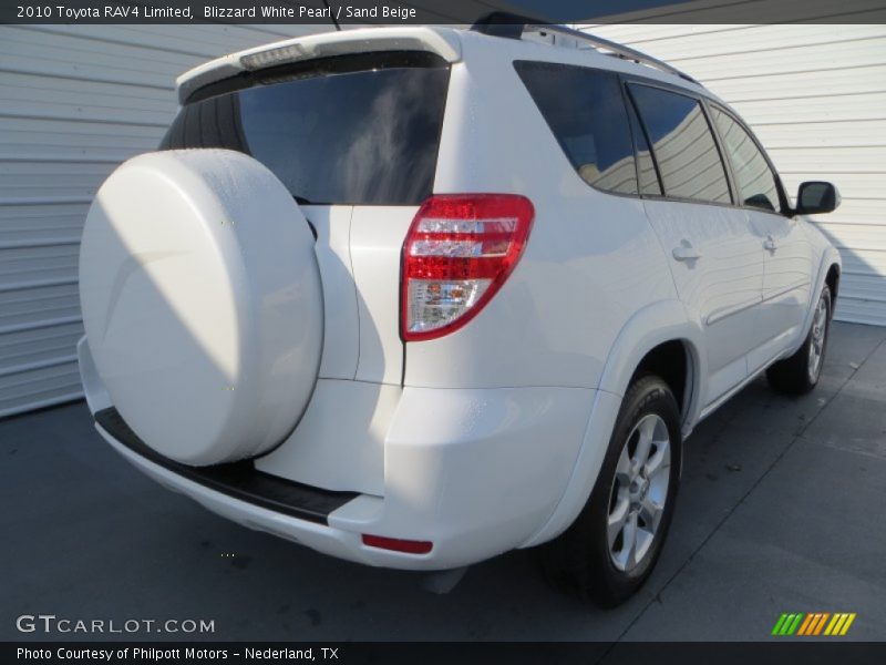Blizzard White Pearl / Sand Beige 2010 Toyota RAV4 Limited